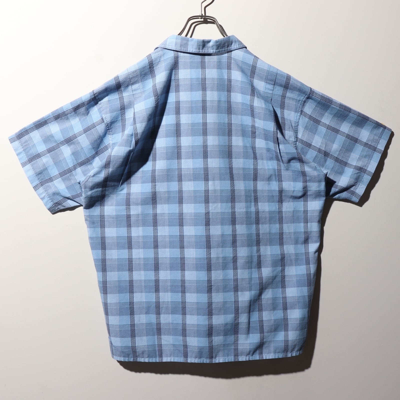 美品 M 03年 青 パッカーウェアシャツ Patagonia パタゴニア ブルー