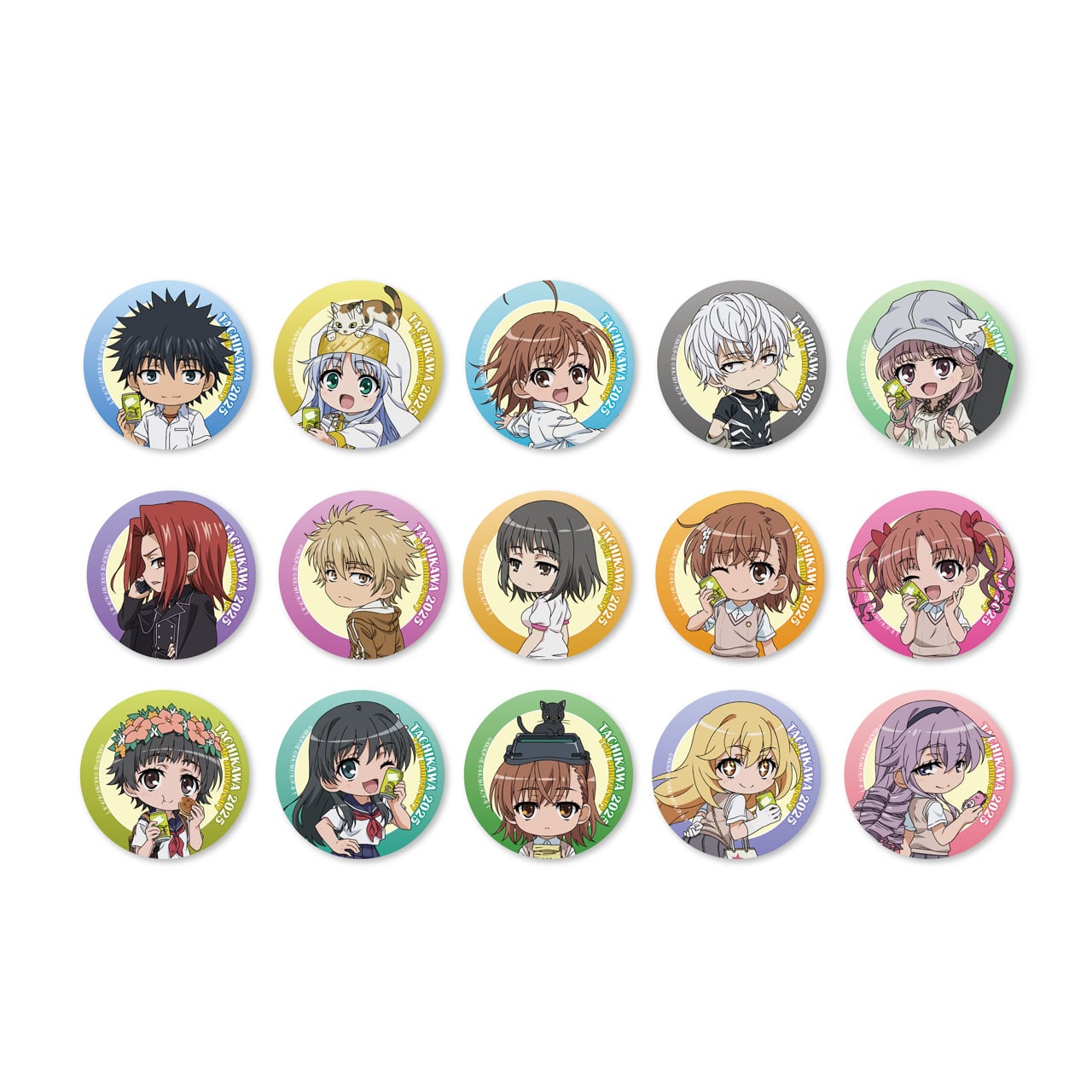 とある科学の超電磁砲T 御坂美琴いっぱい缶バッジ全10種(ブラインド