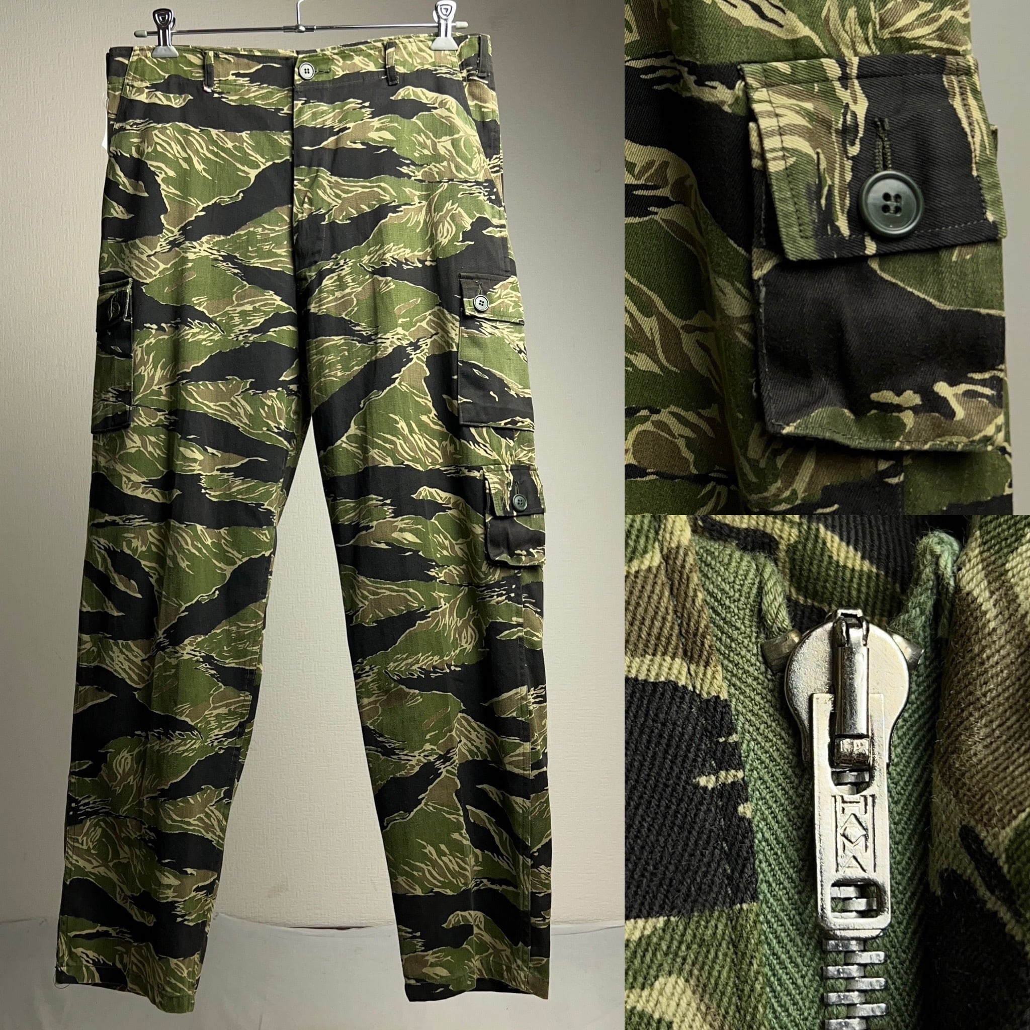 1960's JWDパターン ベトナム TIGERSTRIPE PANTS HAMAジッパー