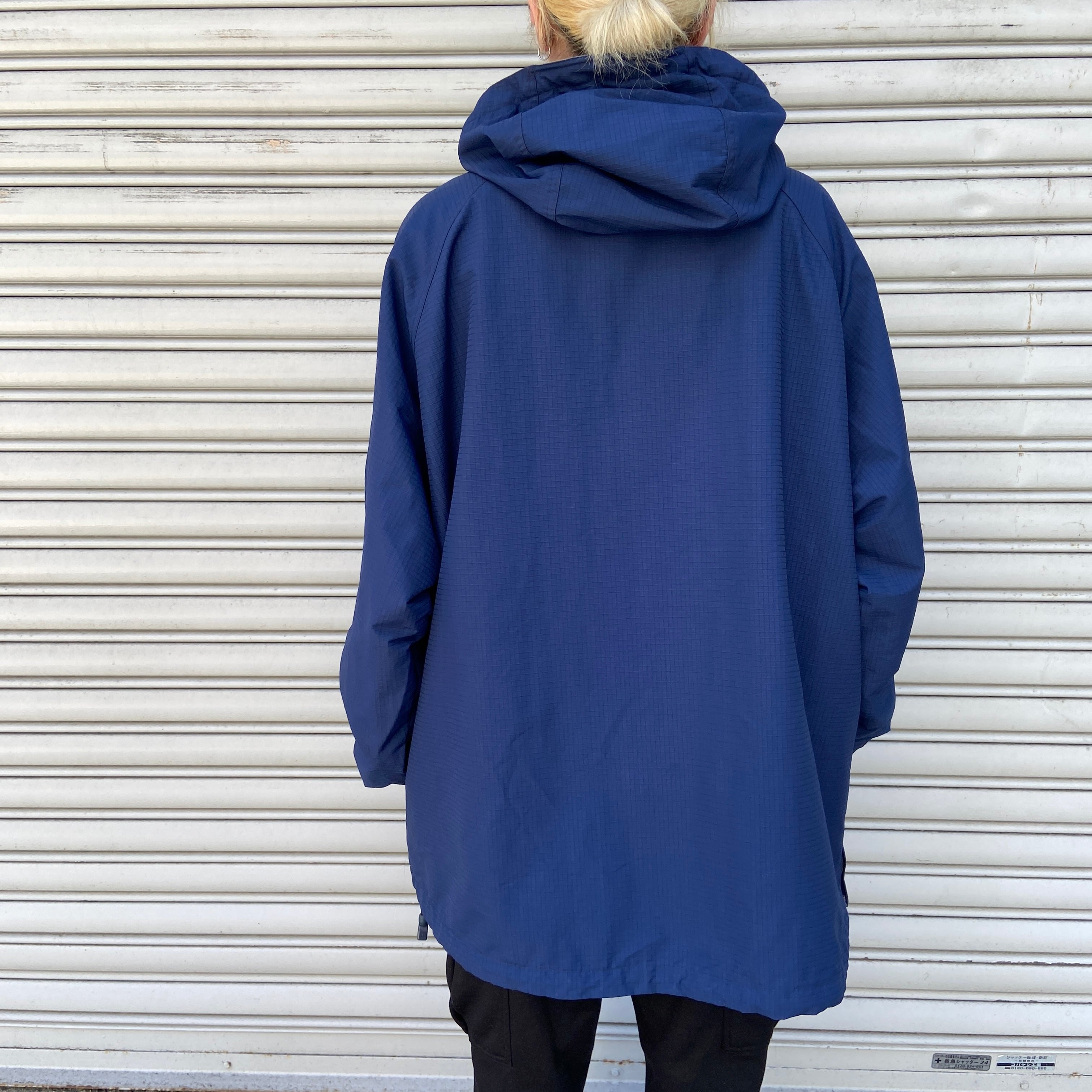 00s NIKE ナイキ アノラックパーカー テック系 ナイロン 紺 XXL | 古着