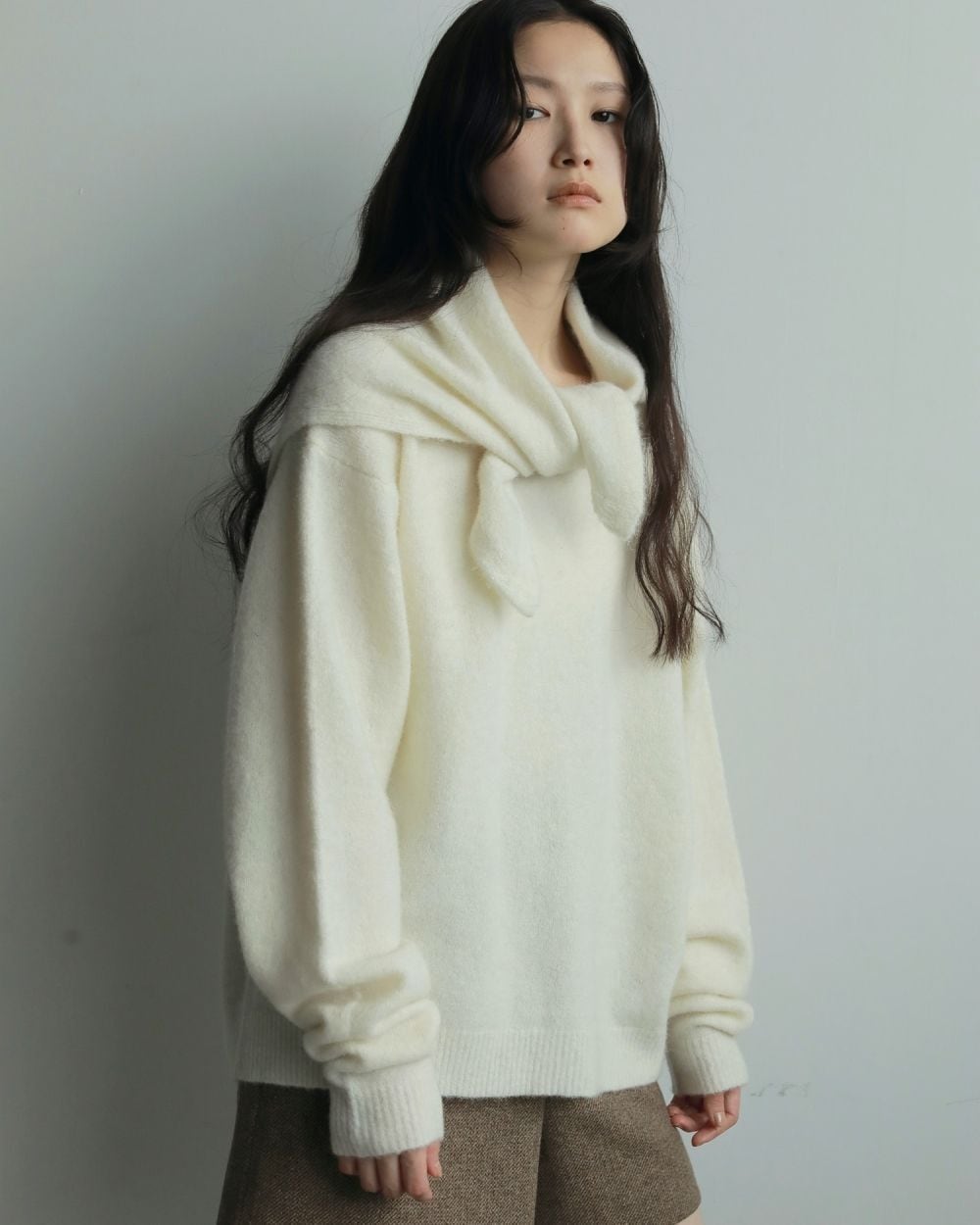 anuke 】Layered Scarf Knit | valance 福井｜レディース セレクト