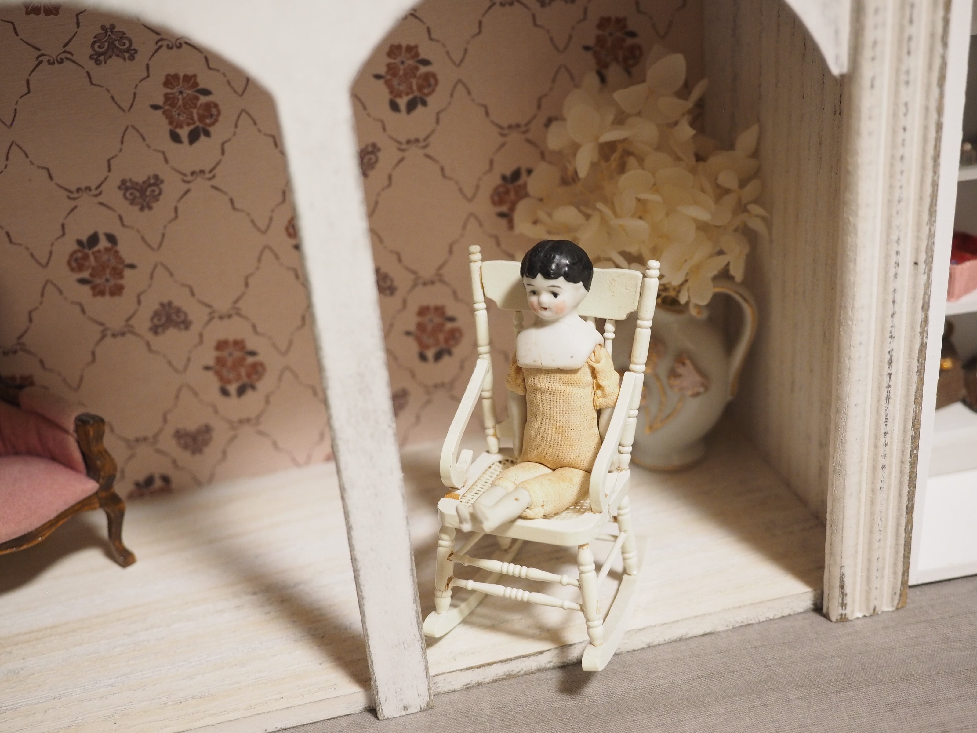小さなチャイナヘッドドール ドイツ（割れ補修あり） | doll antiquus