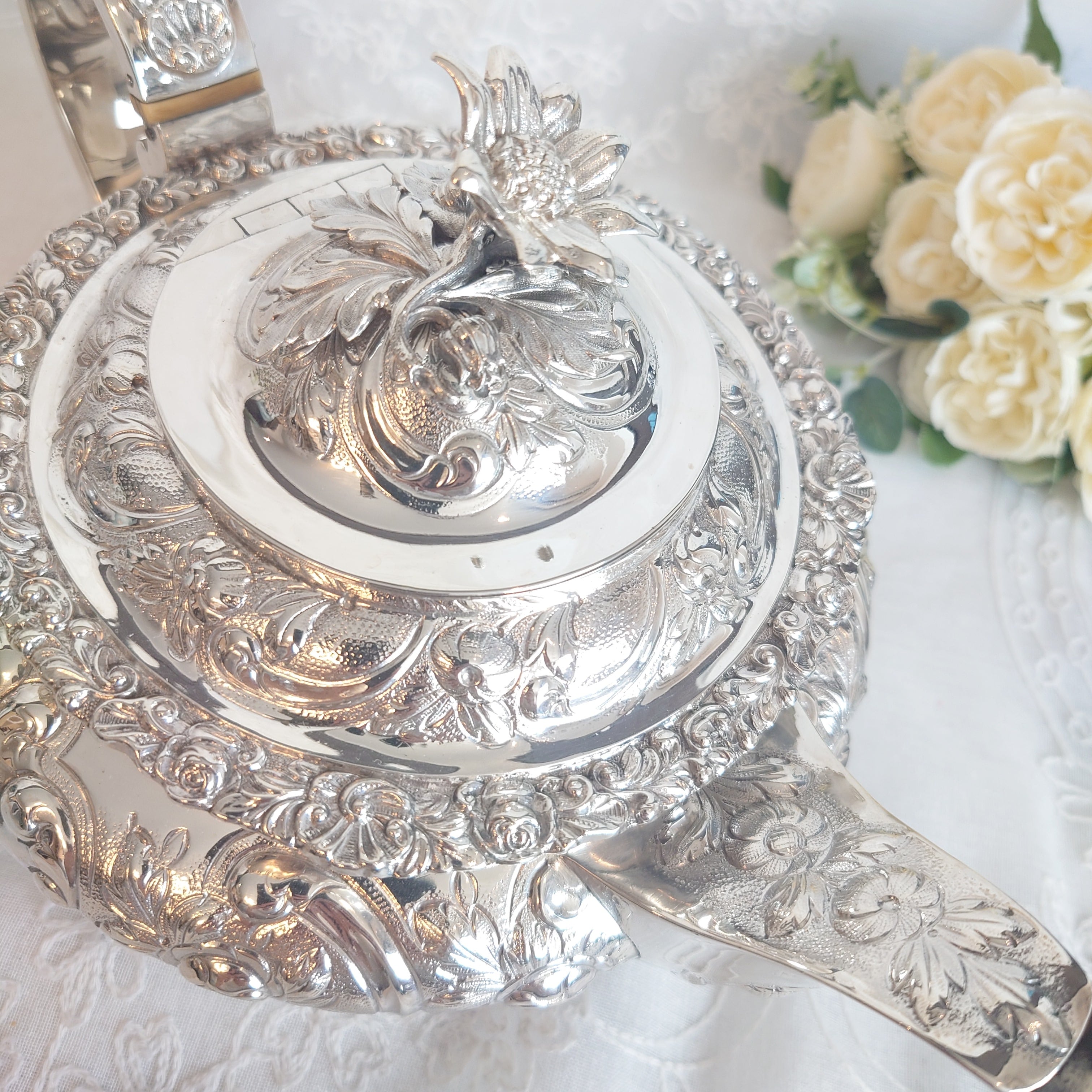 イギリス製 アンティーク 純銀 シルバーポット 1827年 | アンティーク