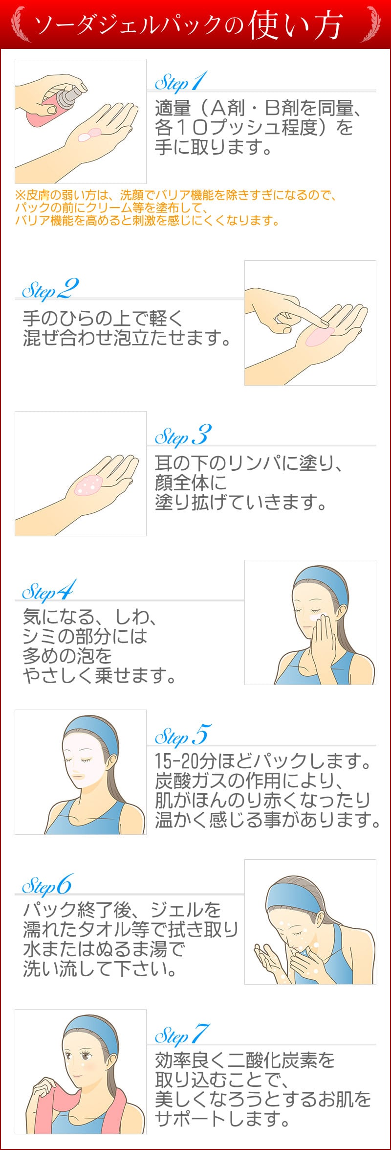 リニューアルしました！】ソーダジェルパック（炭酸パック