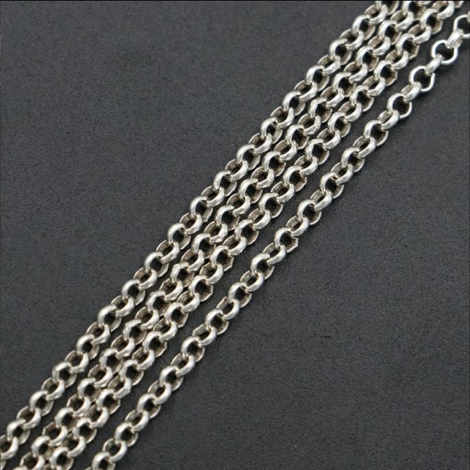 CHROME HEARTS クロムハーツ NKLC CHAIN CHROME STD ROLL CHAIN ロゴ