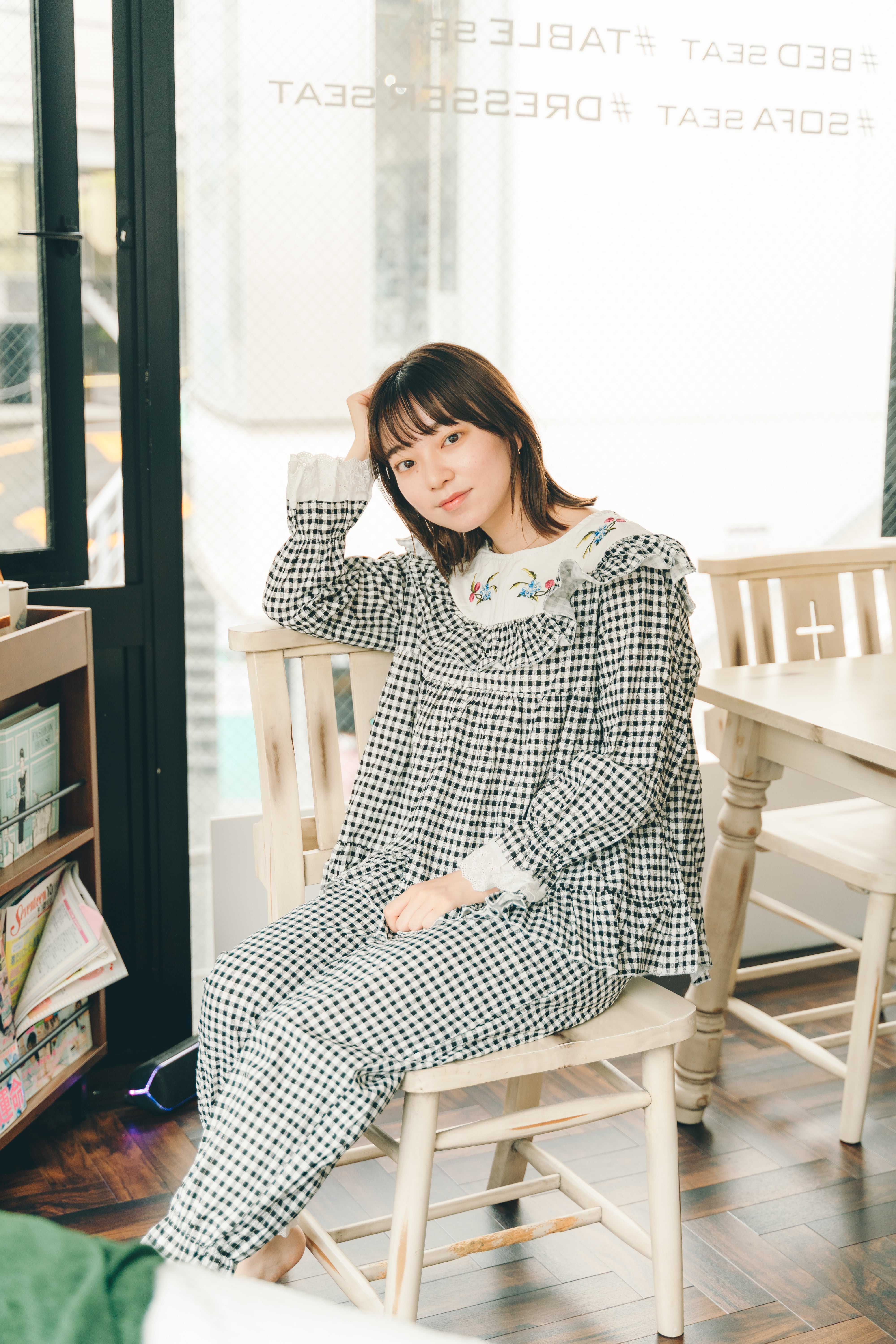 スイートギンガムチェックセットアップ | #スリープオーバー