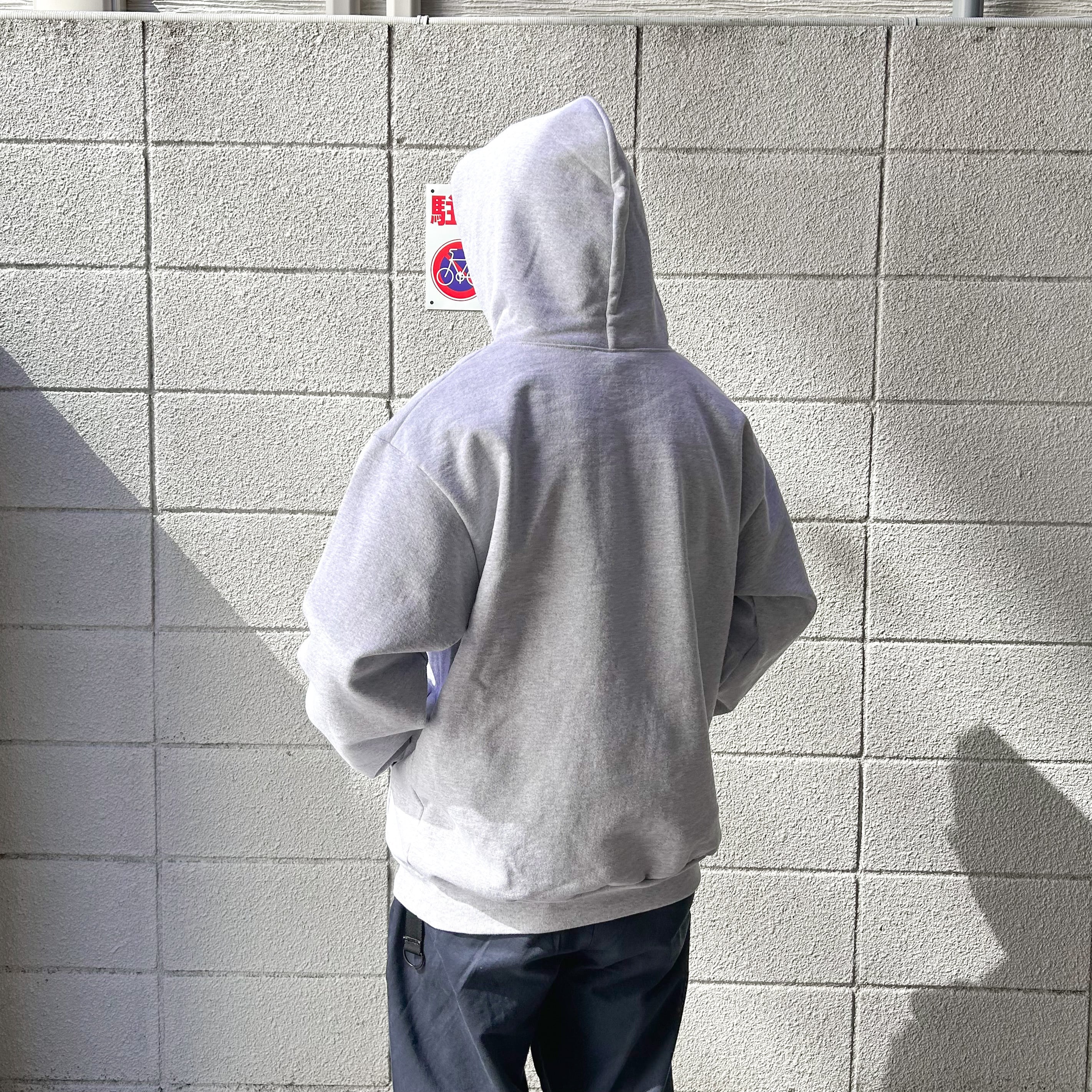 LOSANGELES APPAREL HF09 14oz Heavy Sweat Hood Pullover Ash Grey