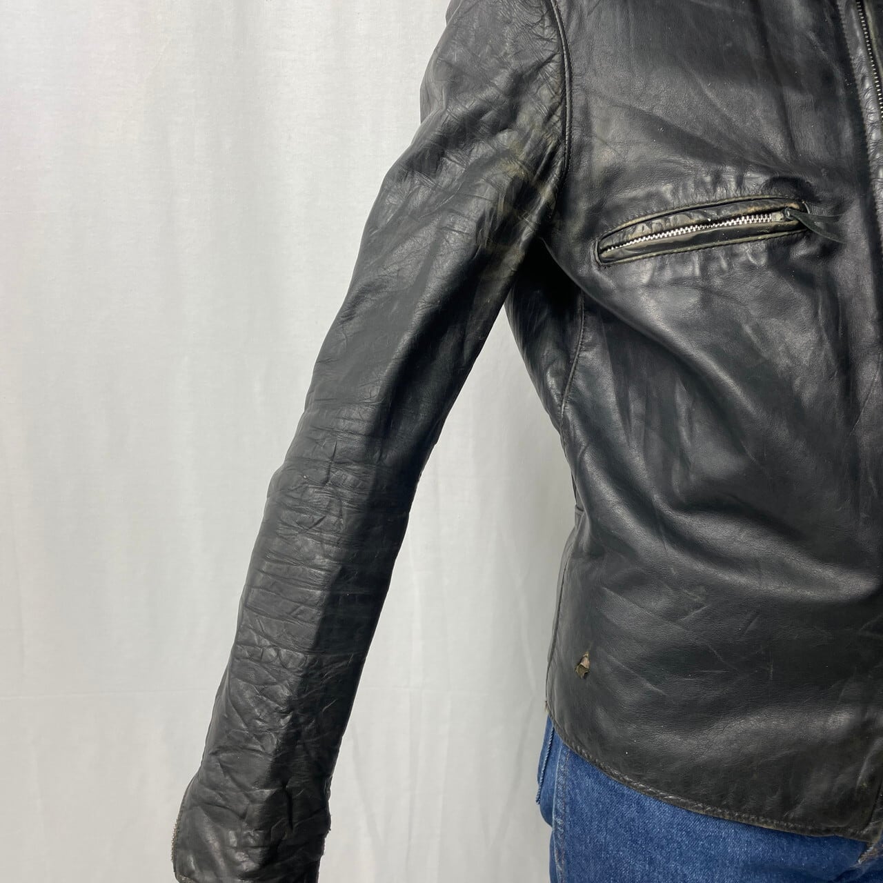 60年代 BROOKS ブルックス シングルライダースジャケット メンズM相当