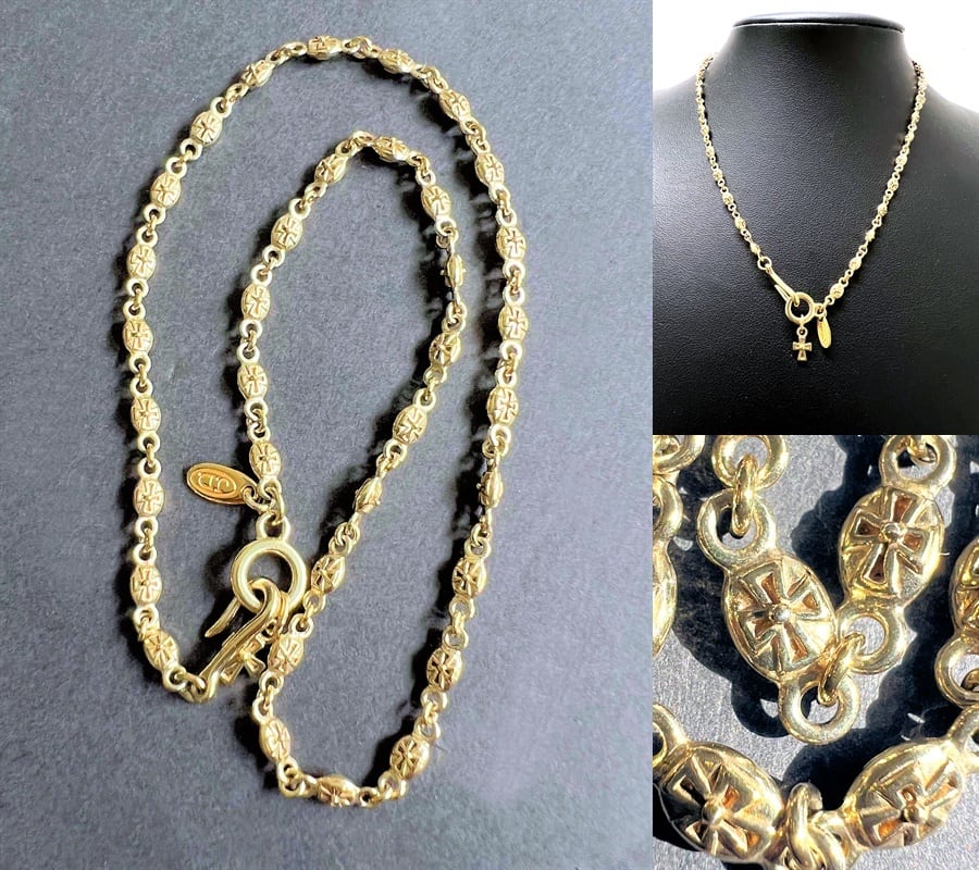 ジャスティンデイビス TINY CROSS ゴールドフィニッシュ ネックレス