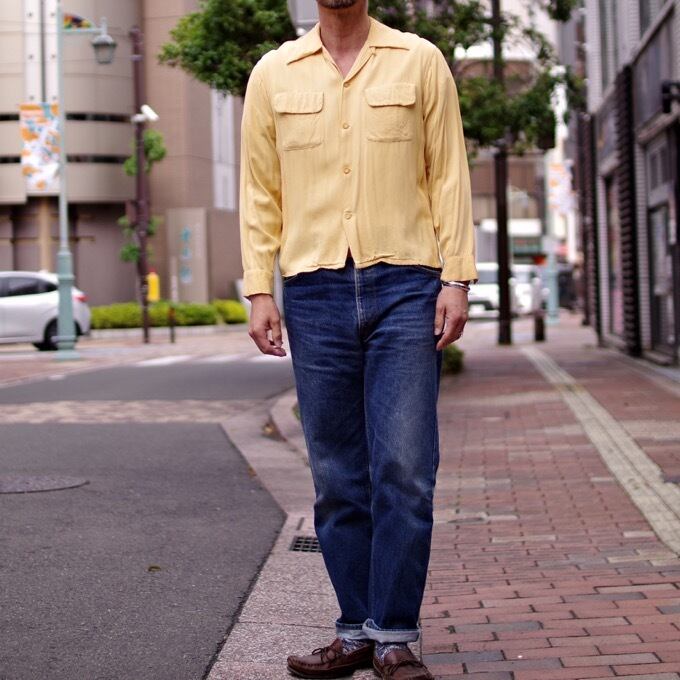 Vintage 1940-50s TruVal Rayon Gabardine Shirt / ヴィンテージ