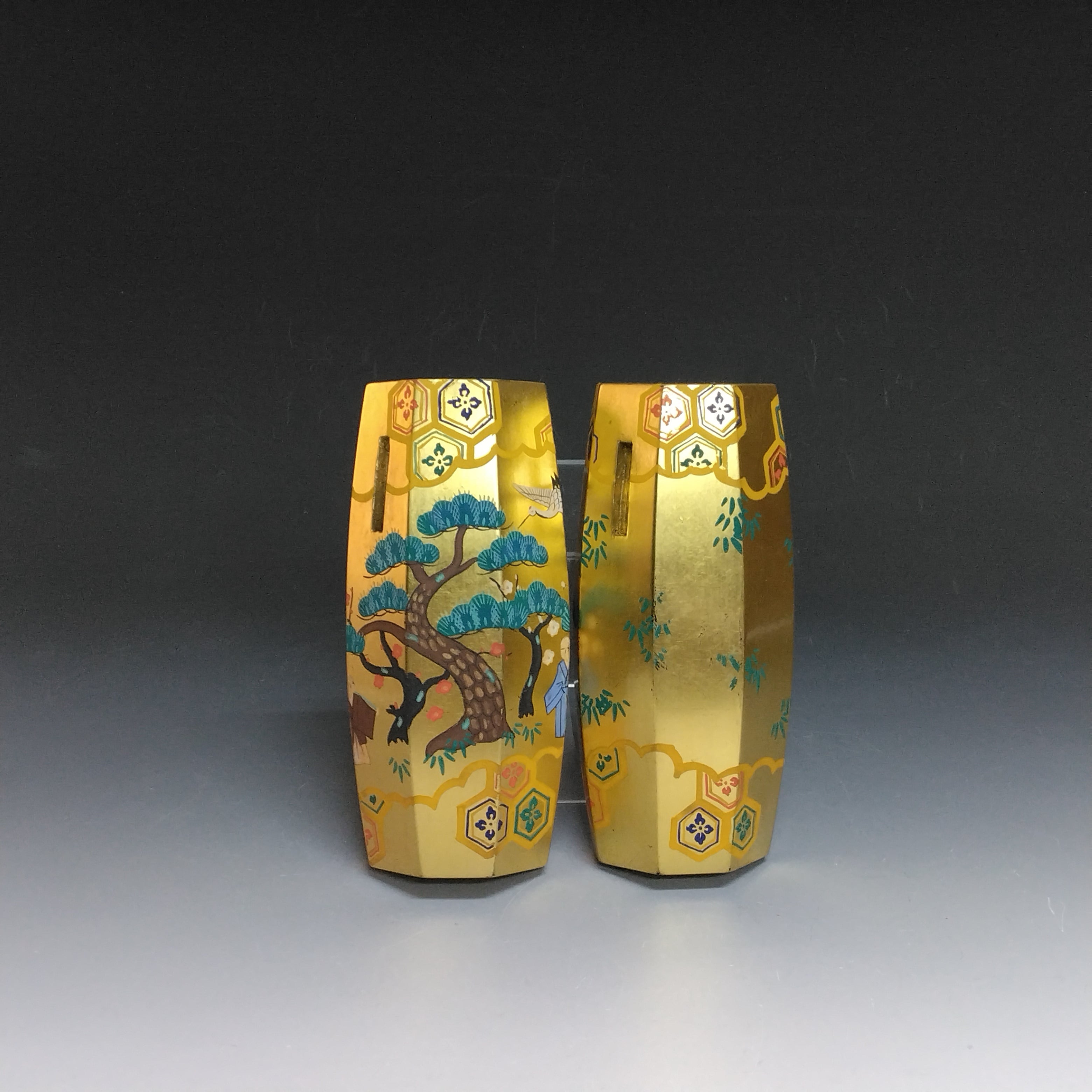 近代工芸 有職細工(Yusoku work) ぶりぶり 香合 / 正月 節句 木箱