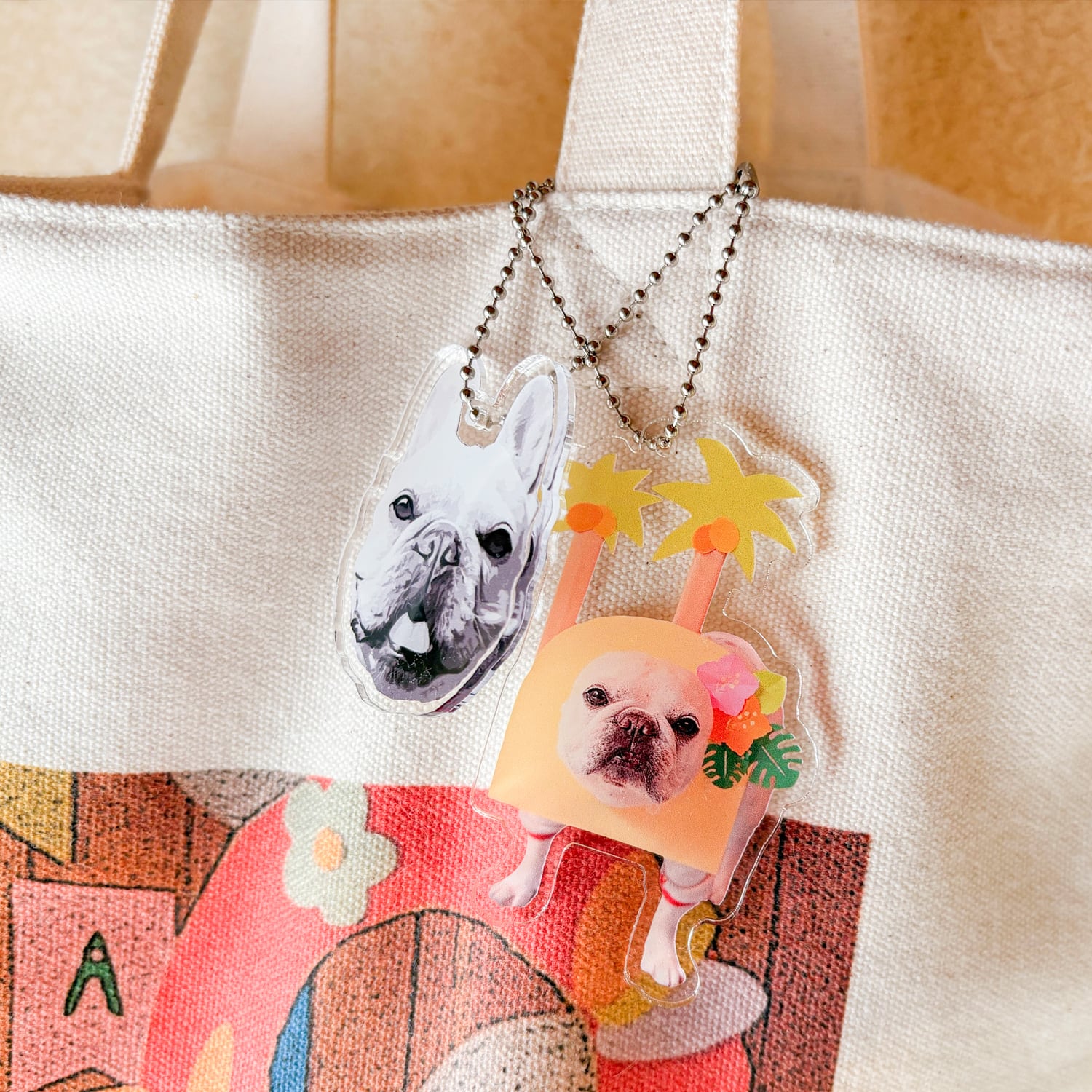 フレンチブルドッグこうめさんアクリルキーホルダー | うめのみ商店