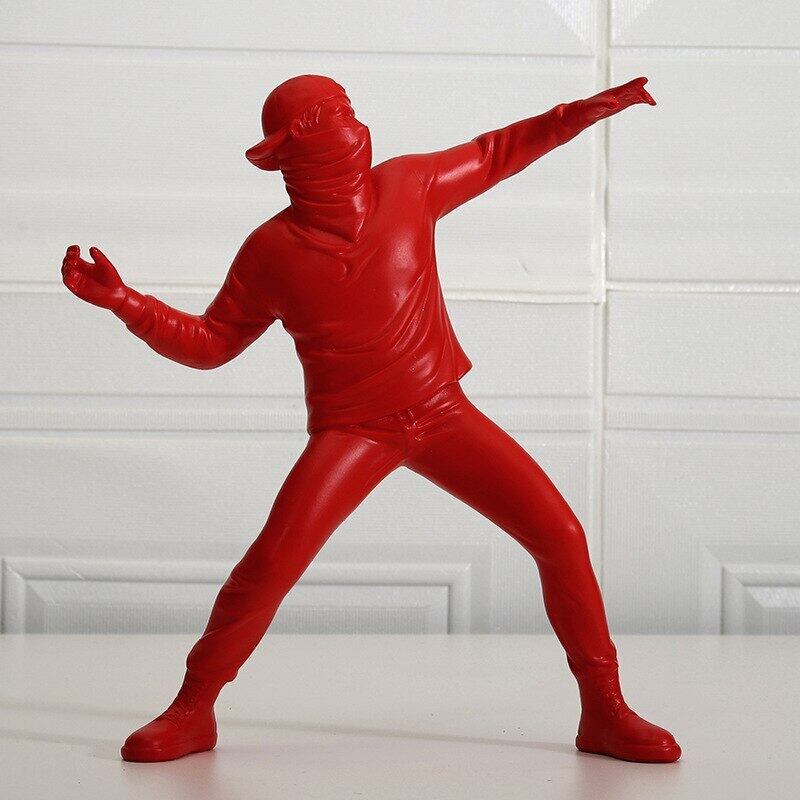 バンクシー Banksy 赤 レッド アーティスト グラフィティ ストリート