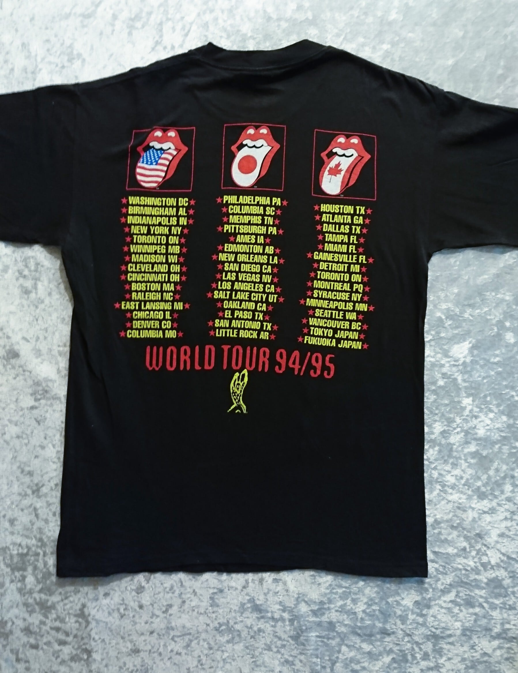 ローリングストーンズ 94年製 WORLD TOUR Tシャツ | 情熱古着店