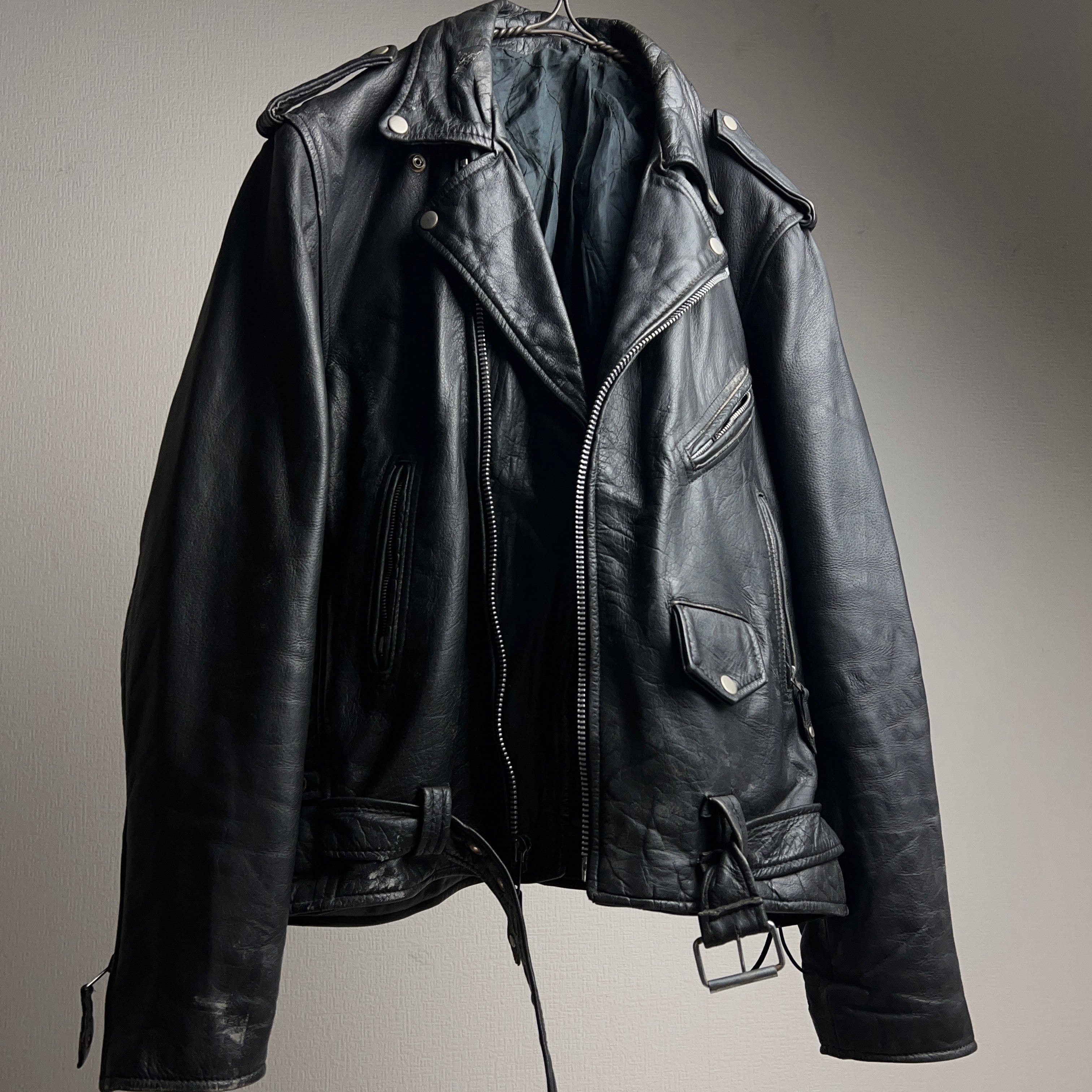 old Riders Leather Jacket レザー ダブルライダースジャケット