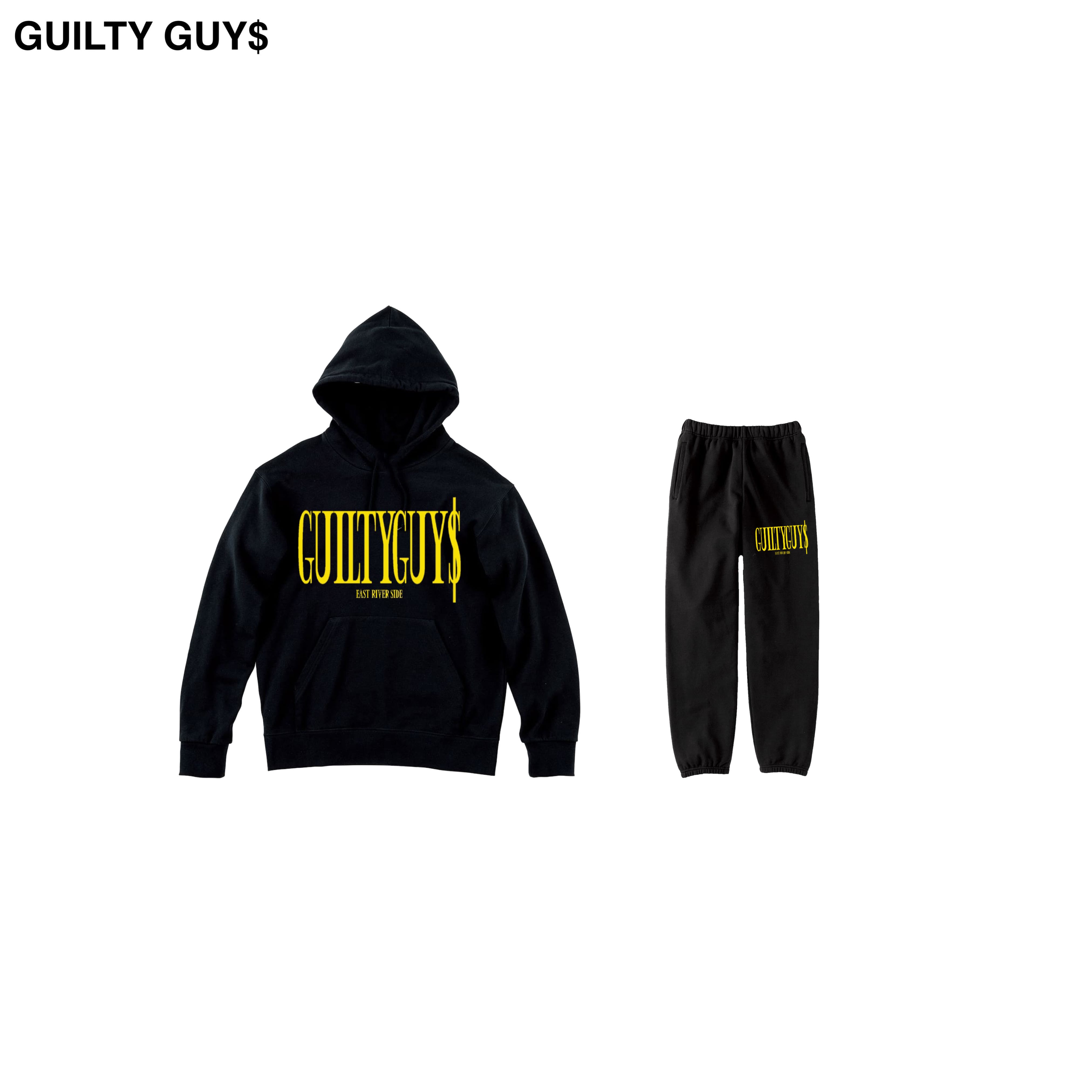 GUILTY GUY＄- Classic logo hoodie & pants | GUILTY GUY$