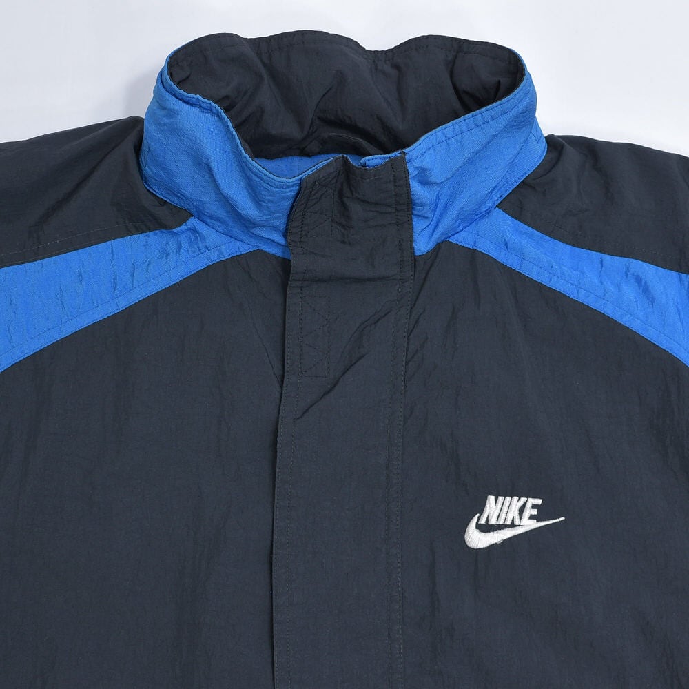 90s NIKE PREMIER ナイキ ロゴ刺繍 スタンドネック ナイロン