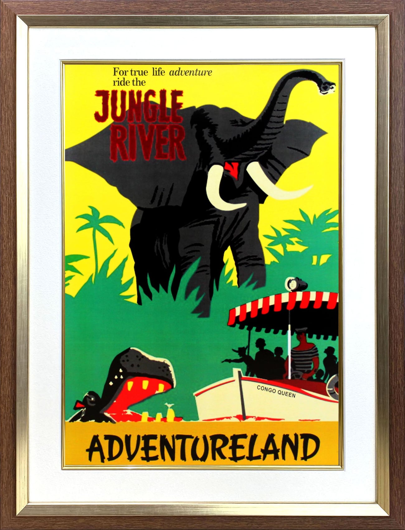 ディズニー テーマパーク ポスター「アドベンチャーランド/ジャングル