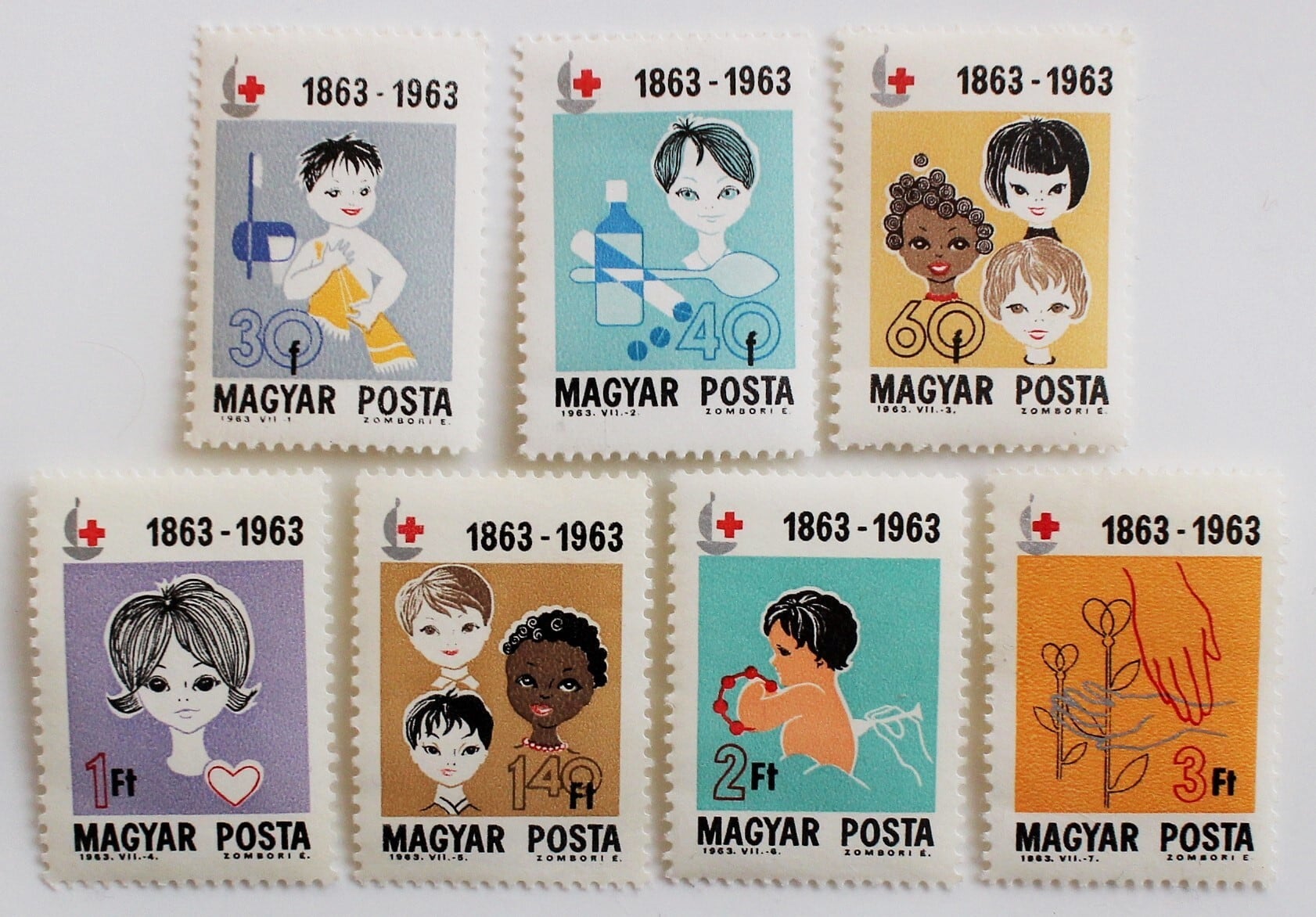 赤十字100年 / ハンガリー 1963 | Stempel ― 旅する切手 ―