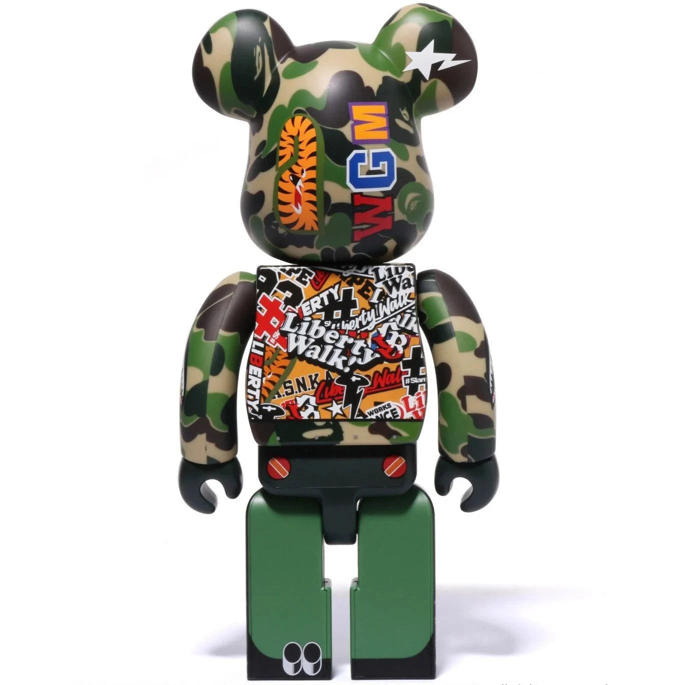 100% Bearbrick Set – LBWK x BAPE Green Camo