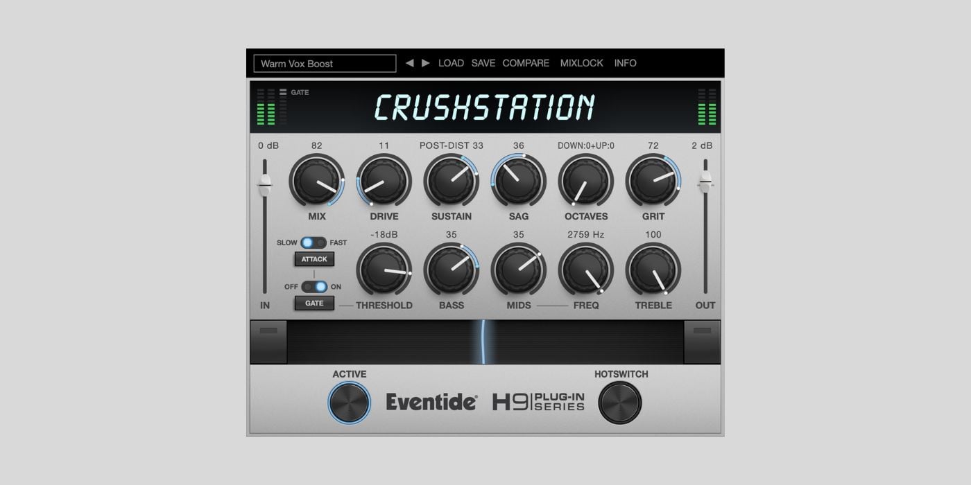 Eventide offers CrushStation Distortion Plugin FREE for a LIMITED