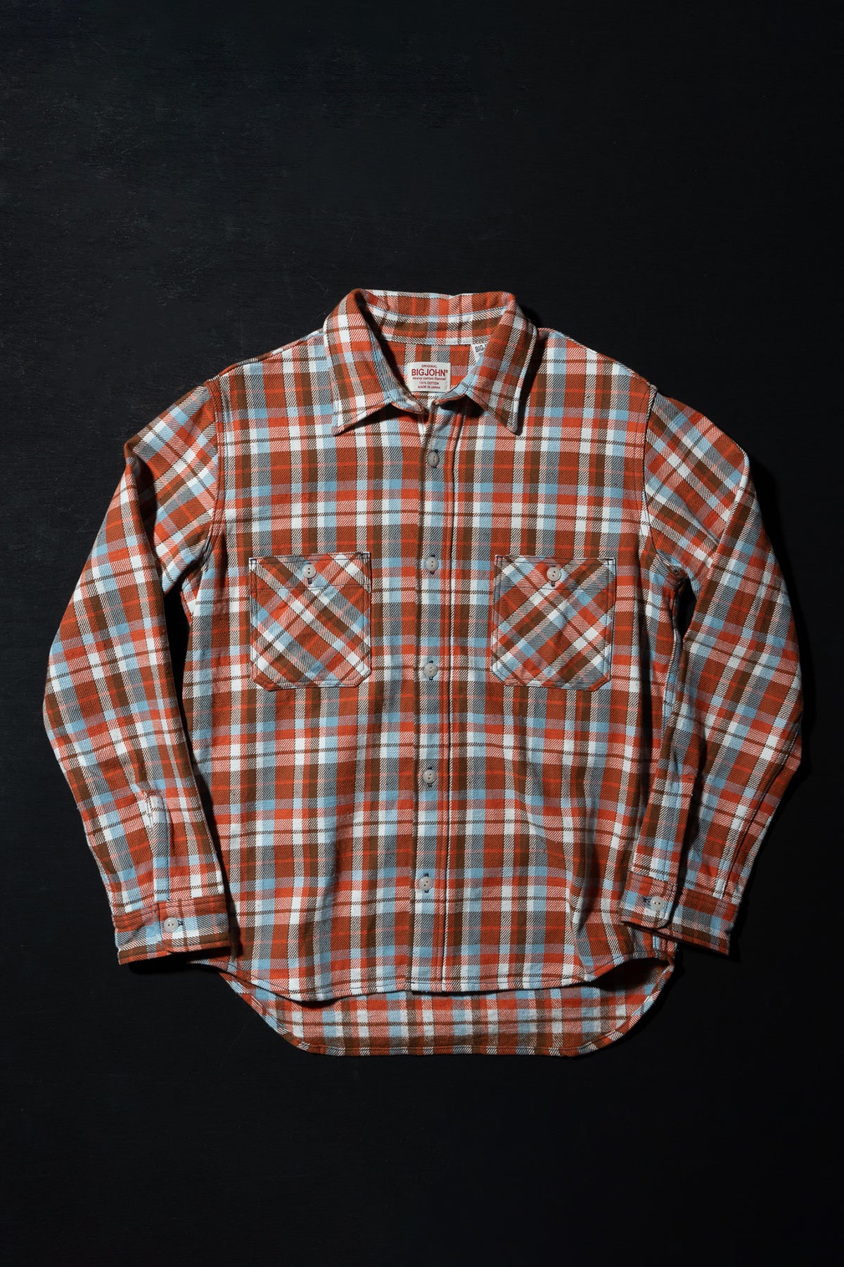 MS022D (44) HEAVY COTTON FLANNEL SHIRT Slim – BIG JOHN【公式