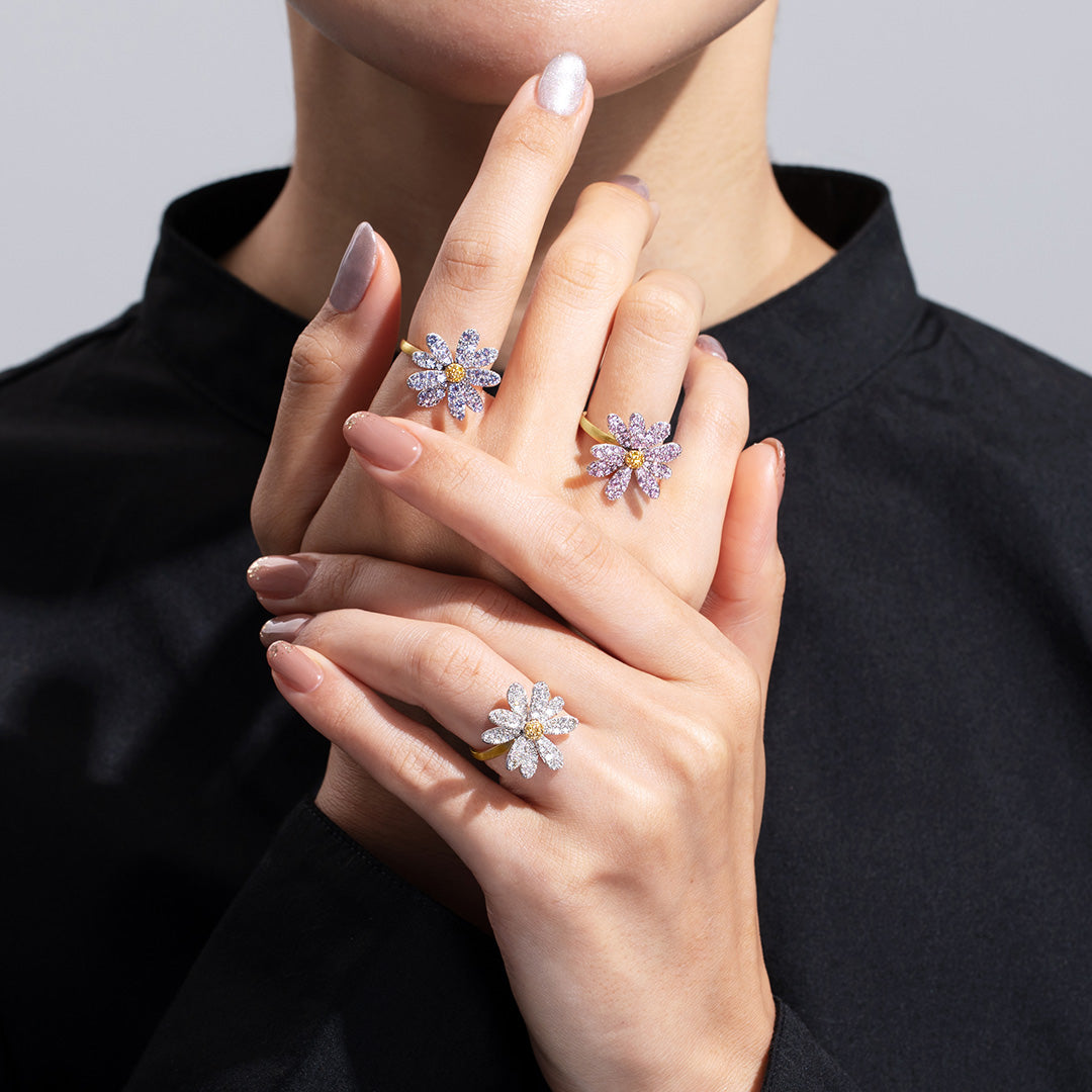 ビズー公式】ダイヤモンド K18 イエローゴールド プラチナ リング