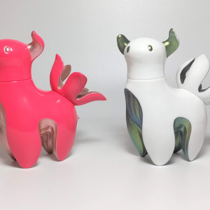 完売】Sit Gal KICKちゃん（ﾌｧ*ｷﾝ ﾃｨﾌｧﾆｰ カラー）ソフビ