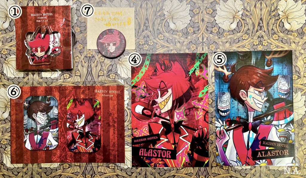 アラスターグッズ＋新作3種 - N.A's Goods - BOOTH