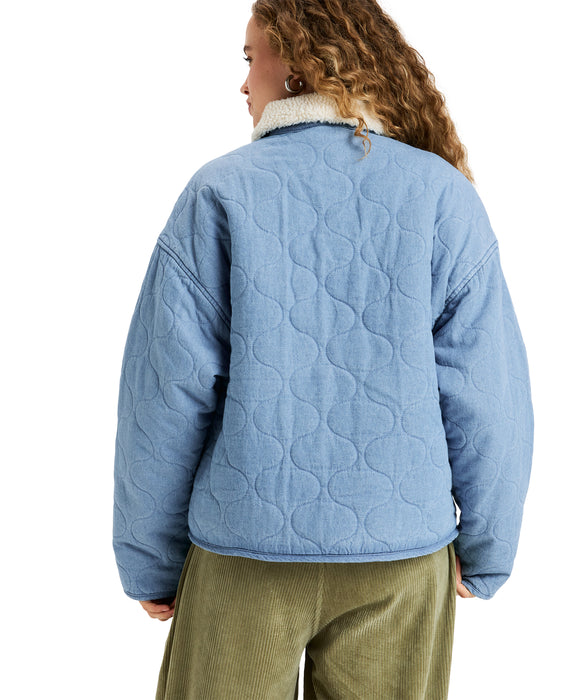 Roxy NOT SO BASIC ウィメンズ キルティングステッチ デニムジャケット