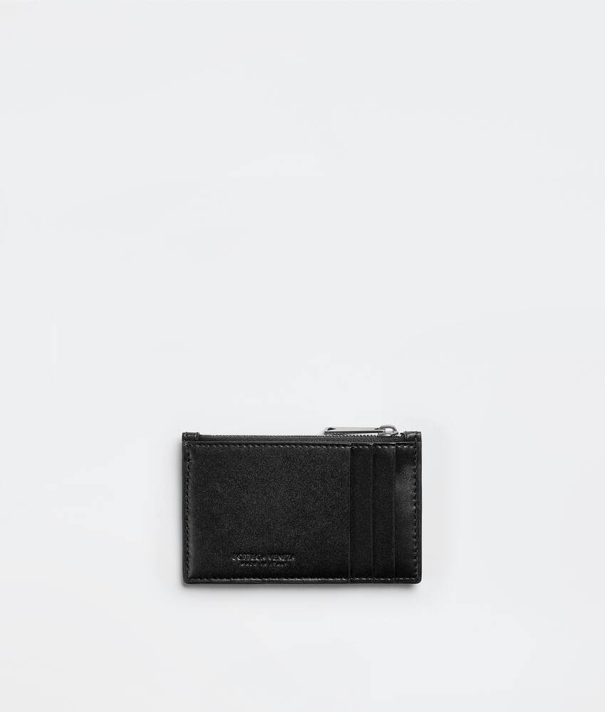 Men's Zippered Card Case in Black | Bottega Veneta US
