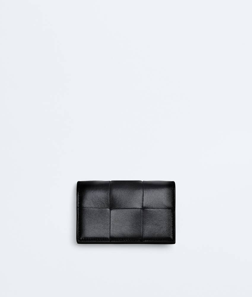 Women's Cassette Business Card Case in Black | Bottega Veneta US