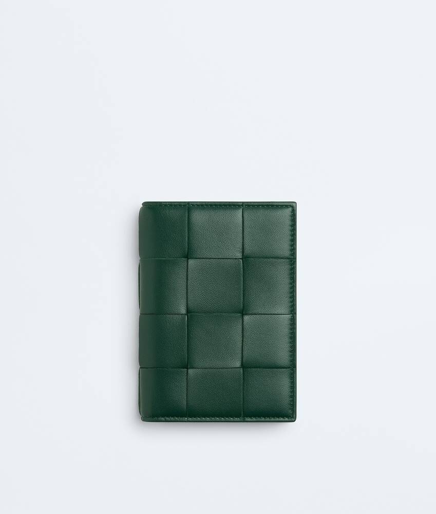 Women's Cassette Passport Case in Emerald green | Bottega Veneta US