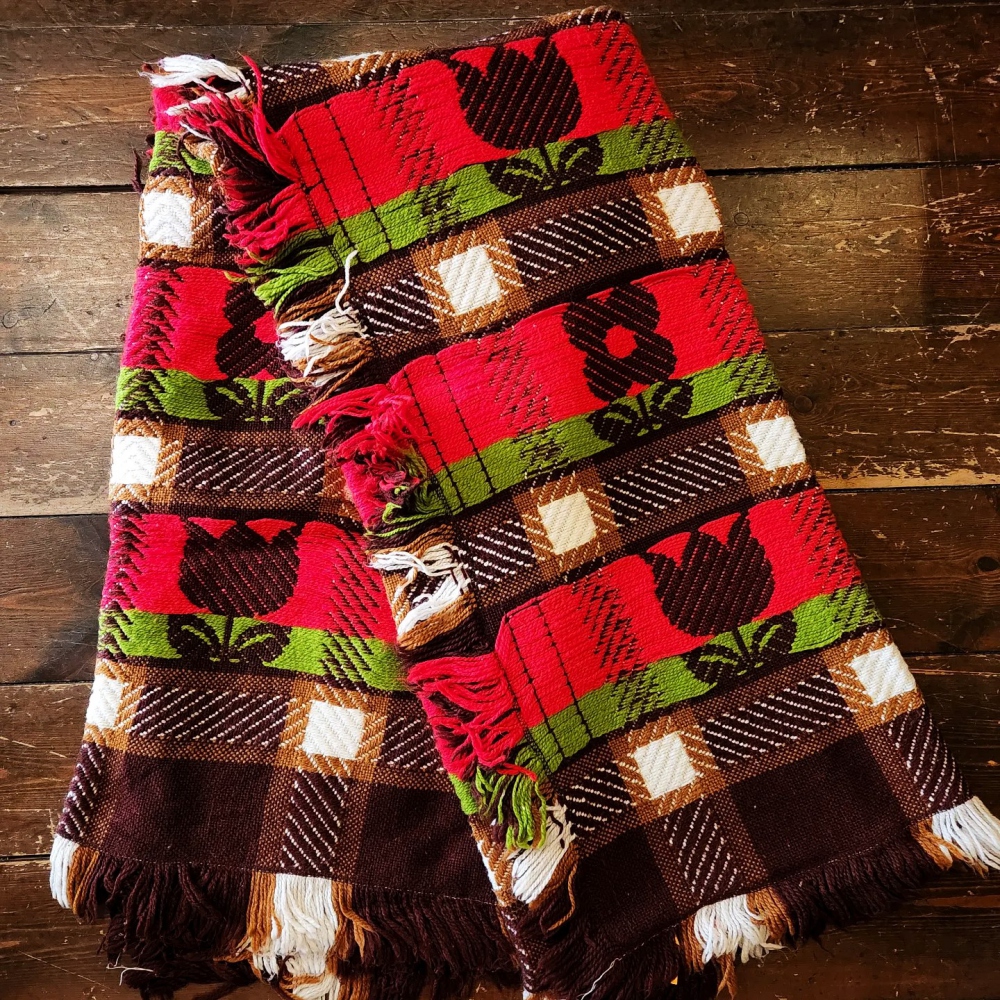 昭和レトロな花柄のこたつ上掛け（こたつカバー） - [Sold Out]過去の