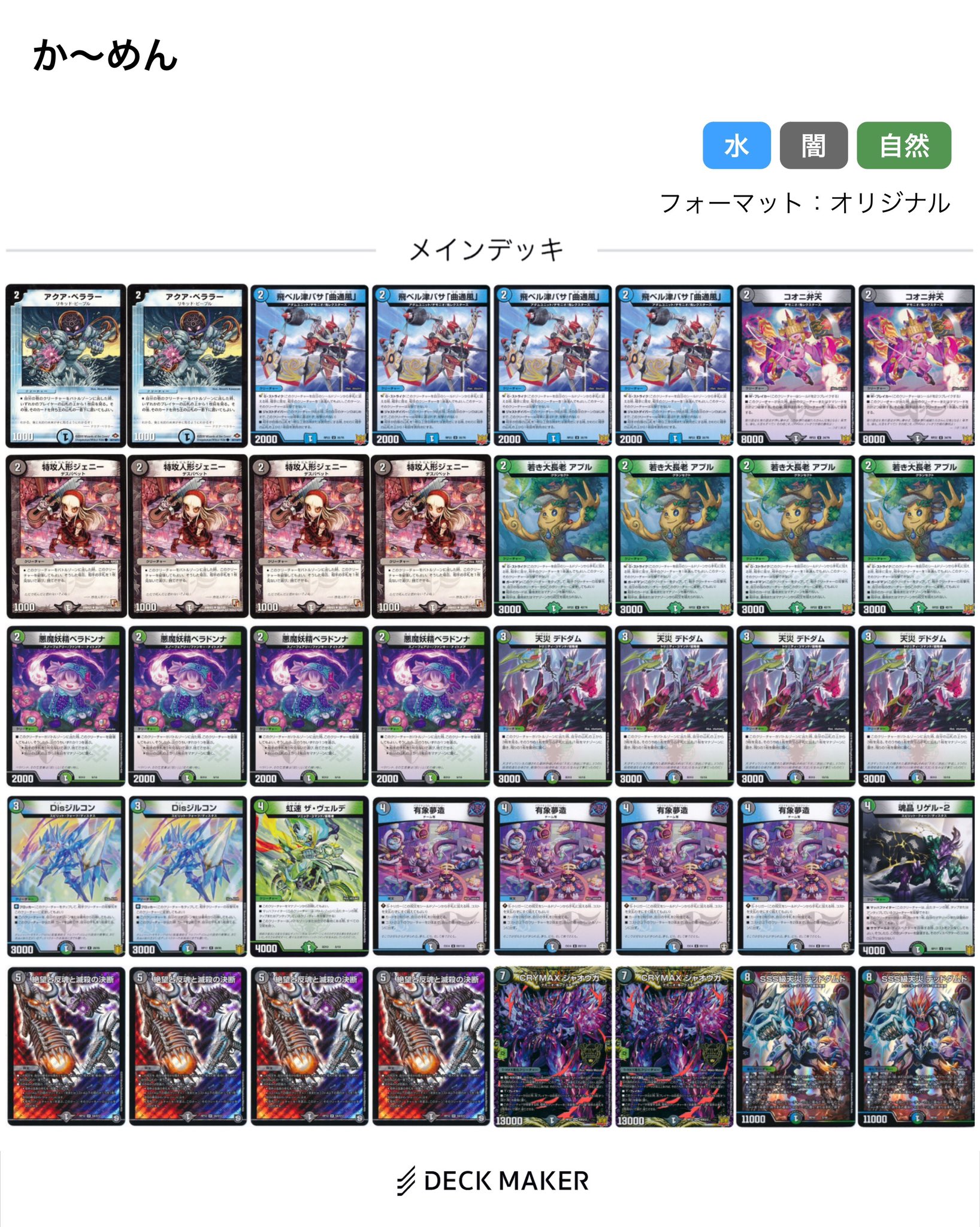 デュエマ オリジナルCS】「小倉CC(2022/8/13)」結果 アナカラー