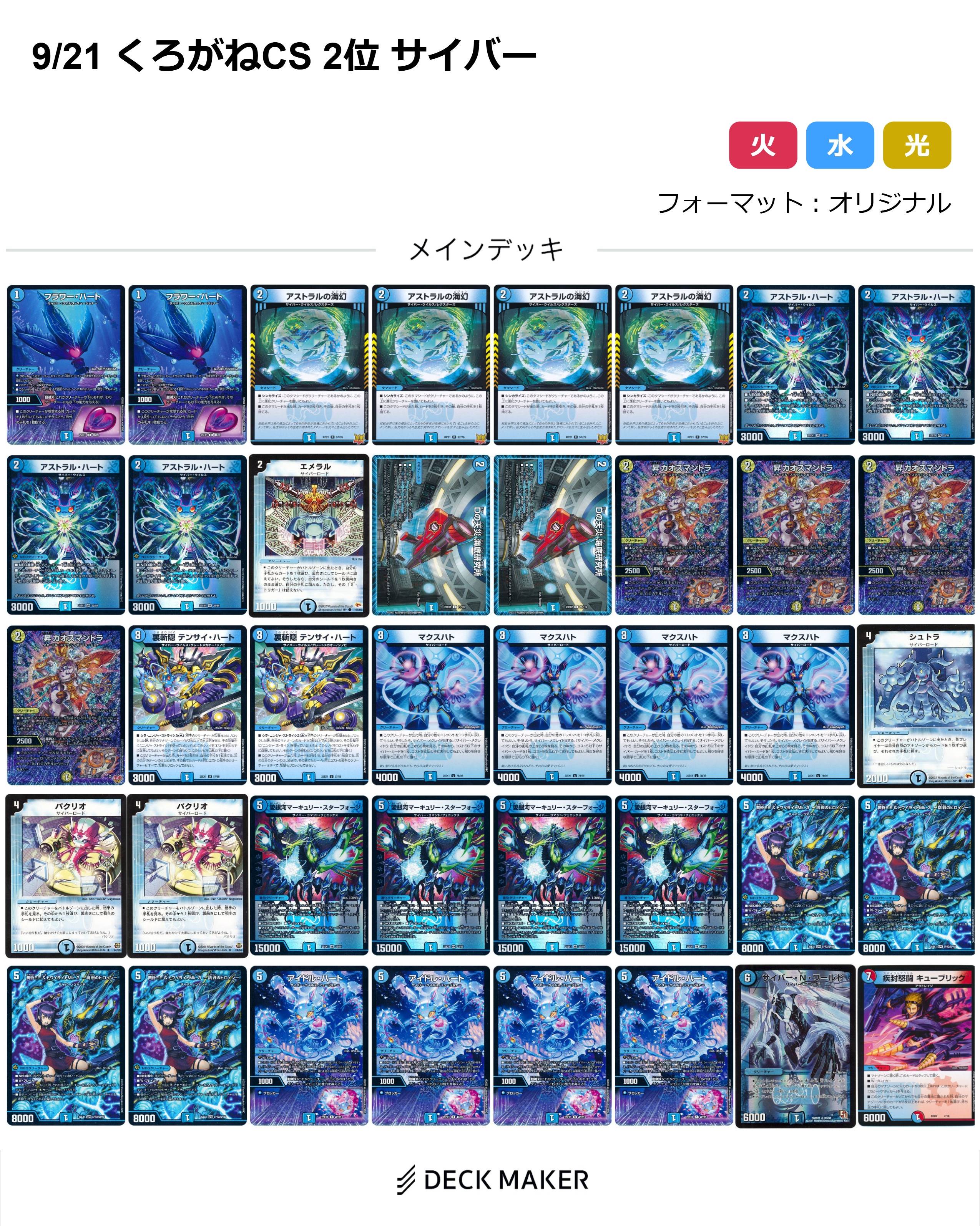 デュエマ オリジナルCS】「くろがねCS(2025/9/21)」結果 ドロマー