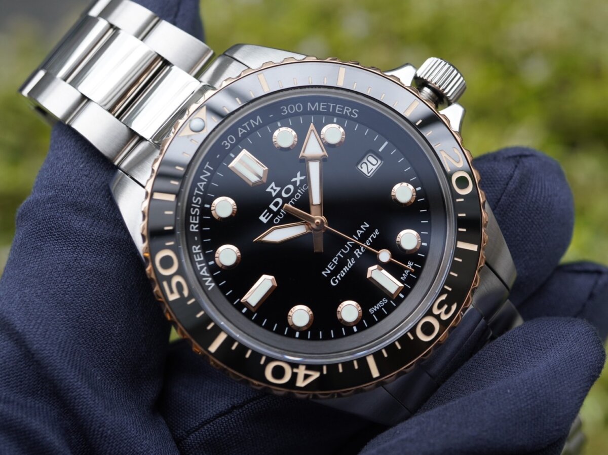 エドックス】NEWモデル 「ネプチュニアン グランデ リザーブ デイト