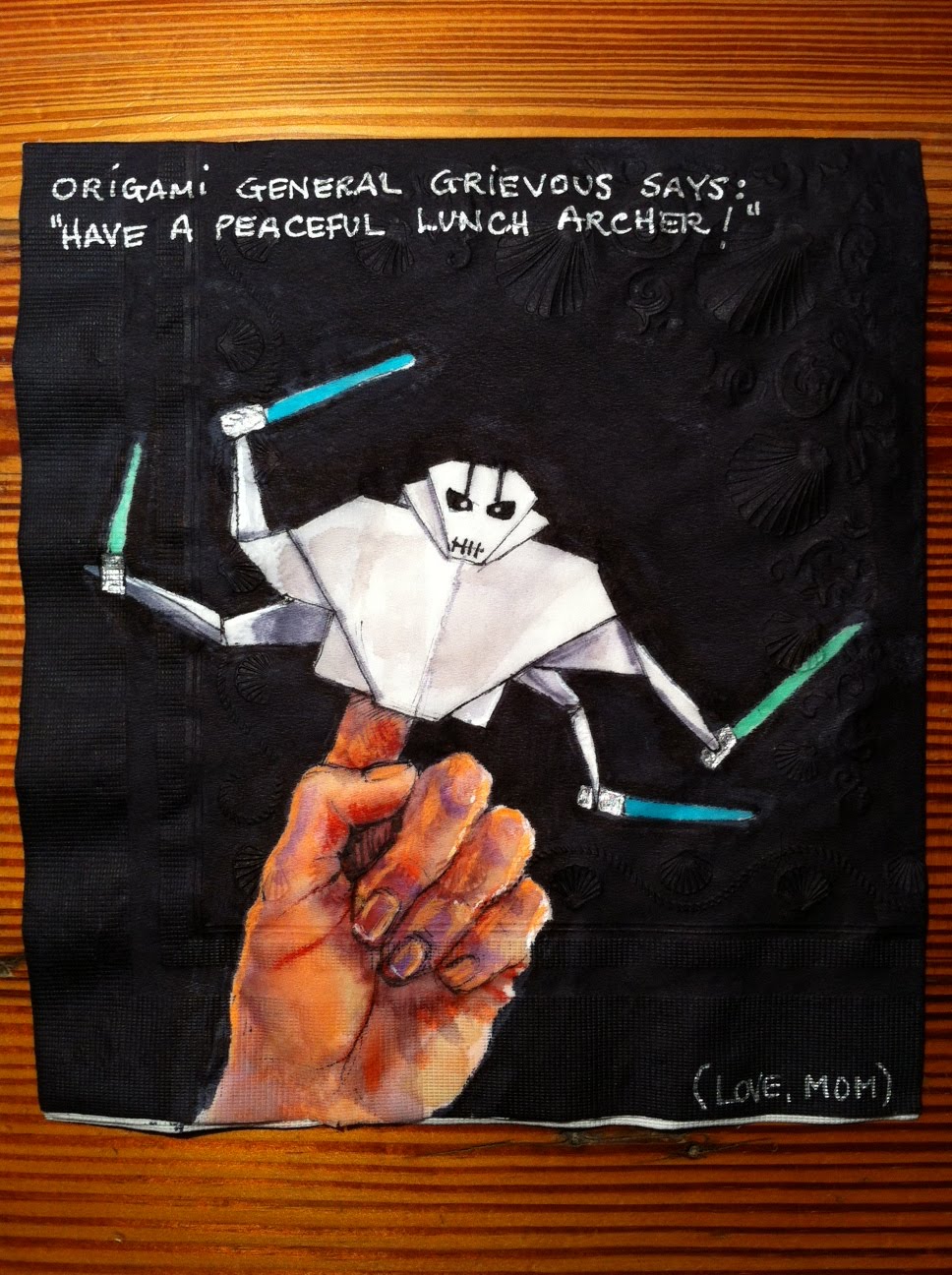 Daily Napkins: Origami General Grievous for Archer