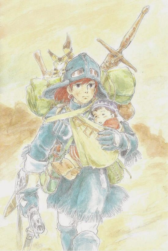 空中庭園と幻の飛行船: 宮崎監督、自分が描いたナウシカ水彩画集への