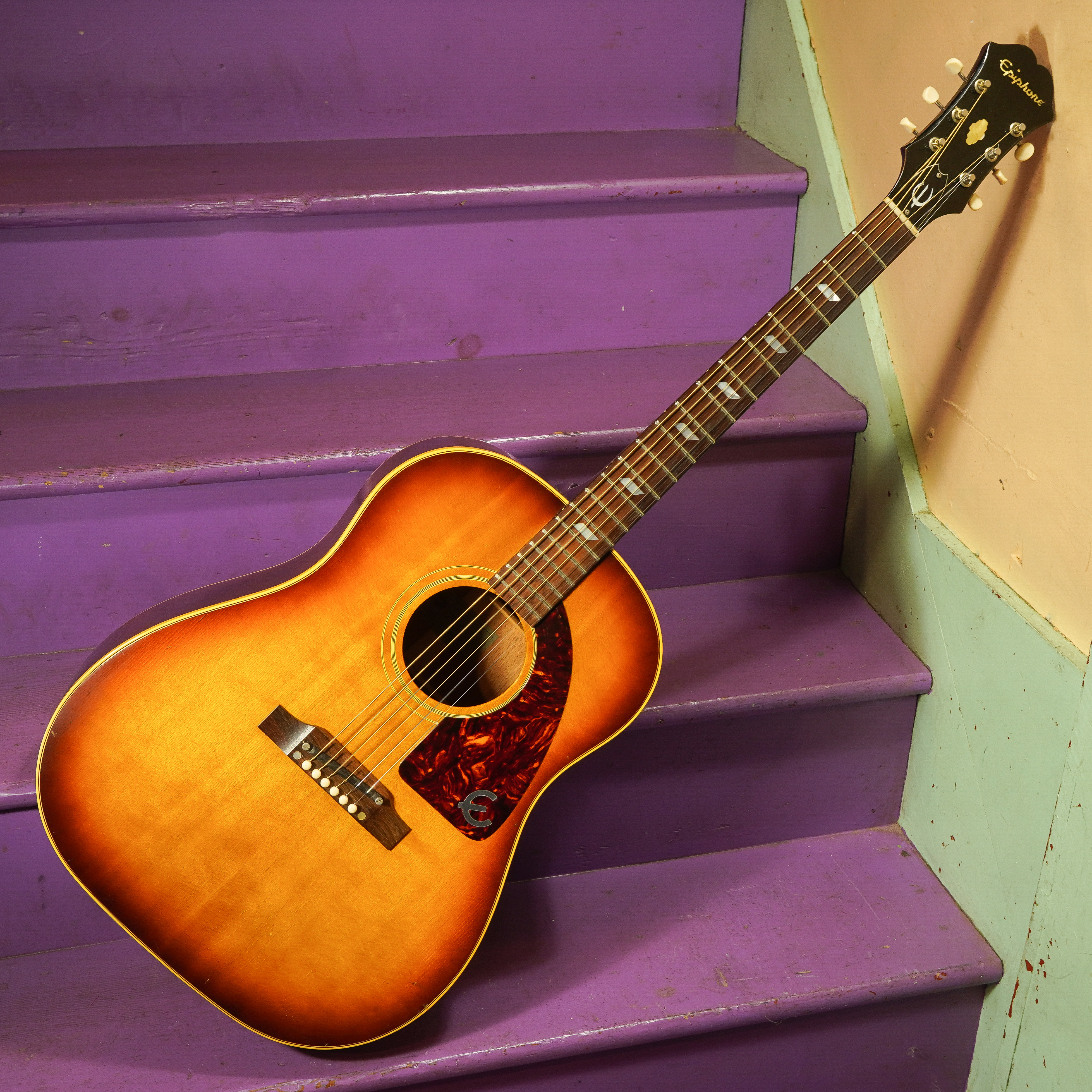 1964 Epiphone (Gibson-made) FT-79 Texan Slope Dreadnought Guitar