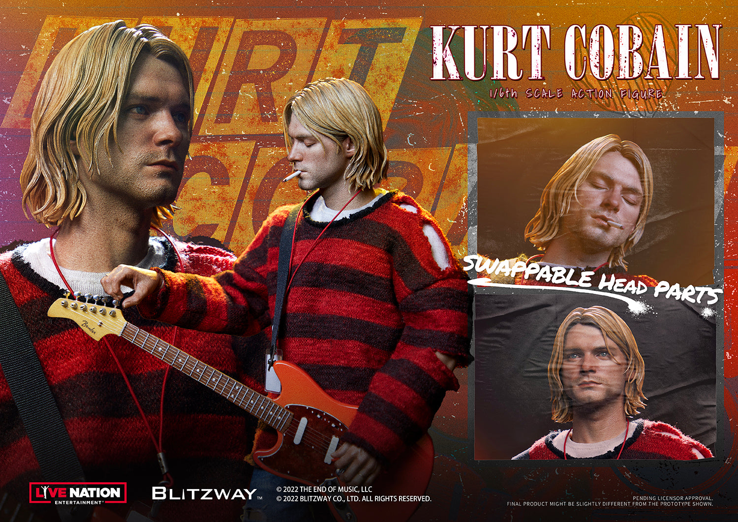 1/6 スケールアクションフィギュア カート・コバーン – BLITZWAY JAPAN