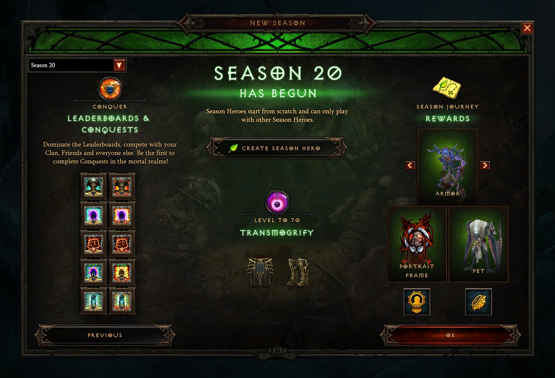 Season 20 Now Live — Diablo III — Blizzard News