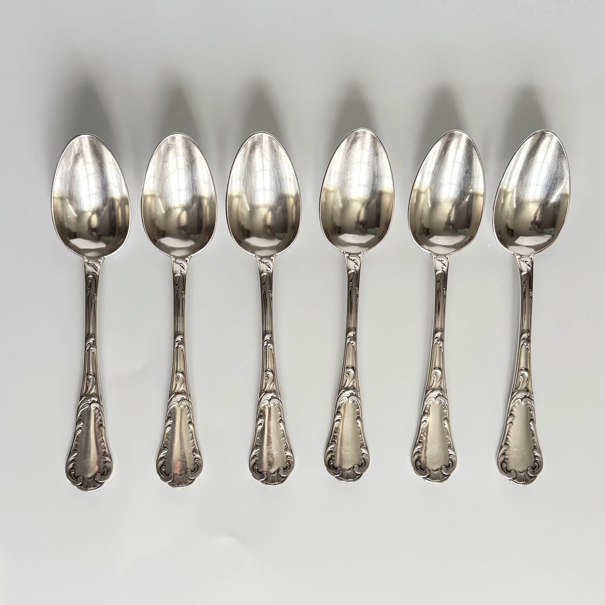 Christofle Chrysanthème (Chrysanthemum) Silver-Plated Spoons | Set