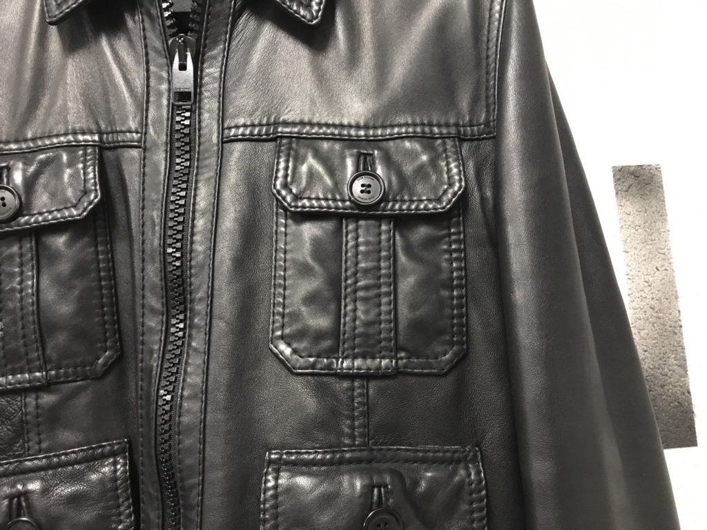 07AW DIOR HOMME 4POCKET LEATHER JACKET BLACK 44 169.800円＋TAX