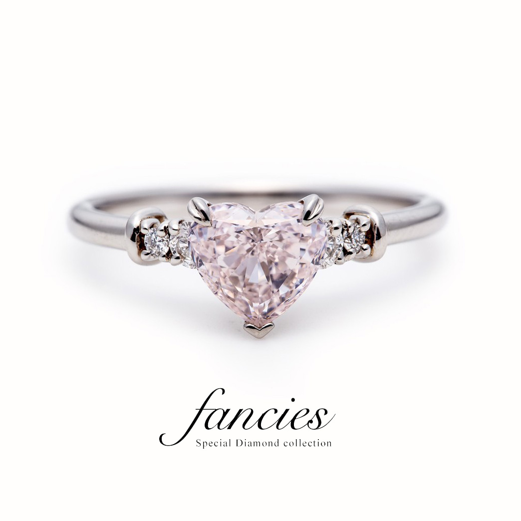 Pink Diamond Heart Shape Ring “Real love” | 銀座（東京）の結婚指輪