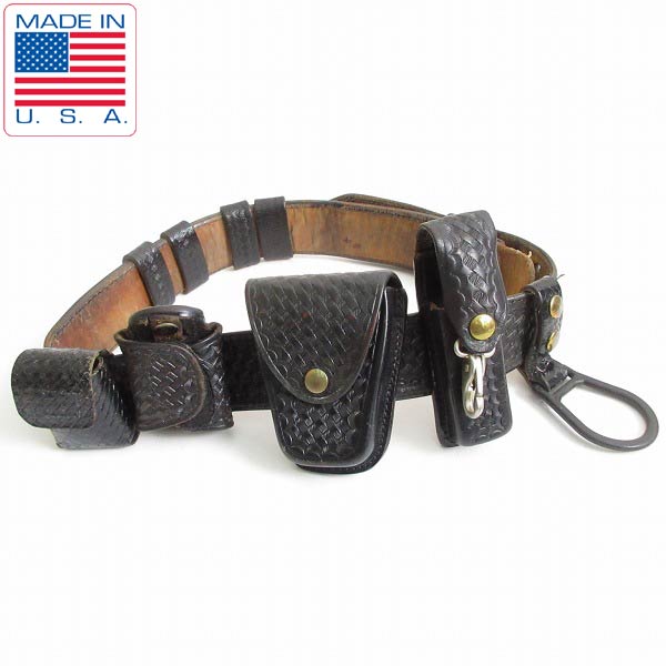 USA製 L&A LEATHER アメリカ ポリス バスケットウィーブ サムブラウン