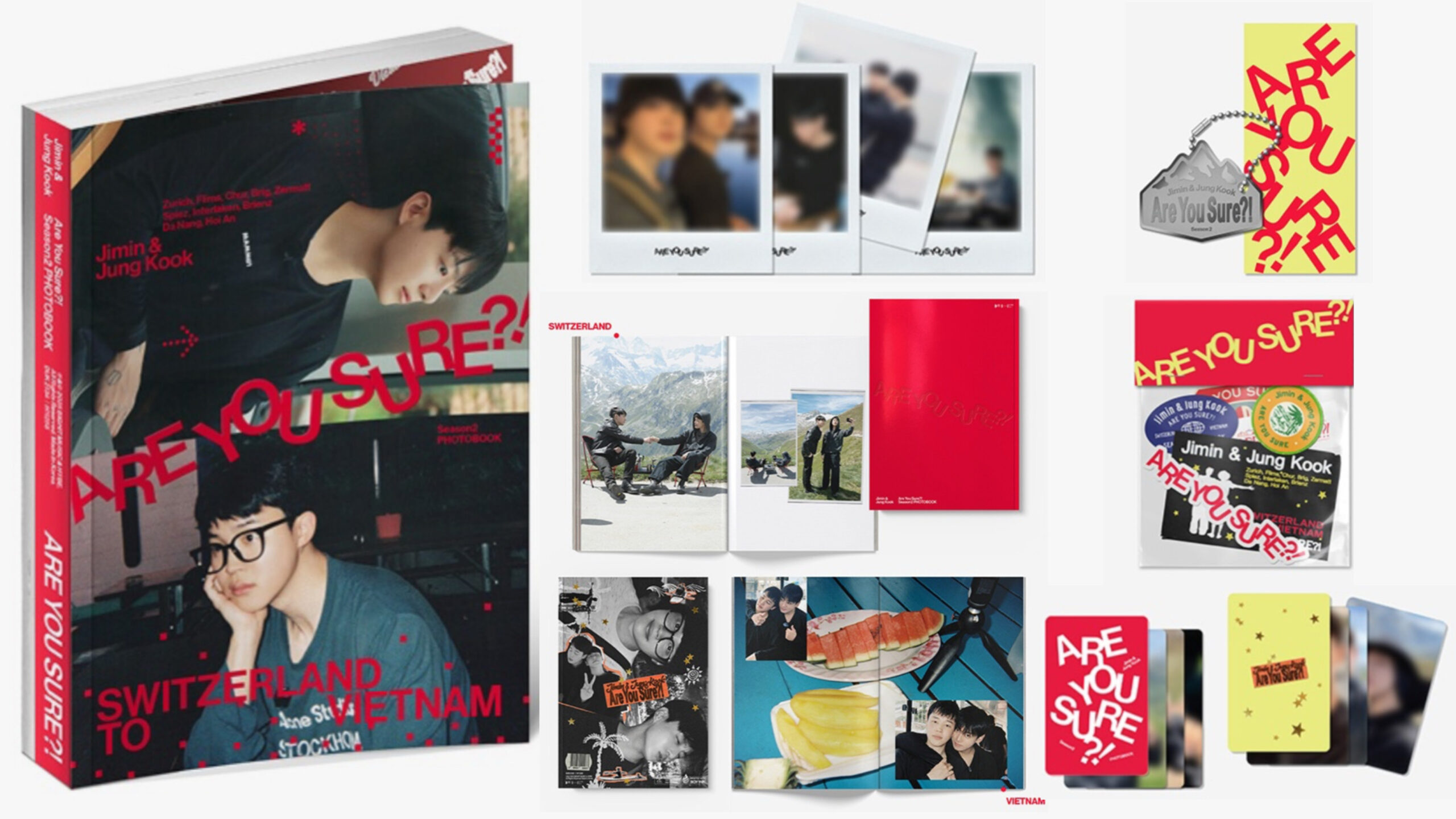 BTS ジョングクとジミンの写真集「Are You Sure?! Season2 PHOTOBOOK