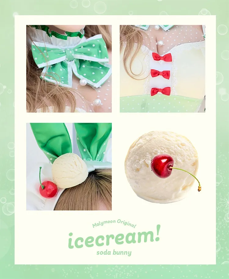 8点セット】Malymoon マリームーン クリームソーダバニーメイド