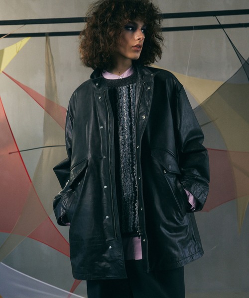 Maison special バッファローレザードレスオーバーカーコート 0 UNISEX
