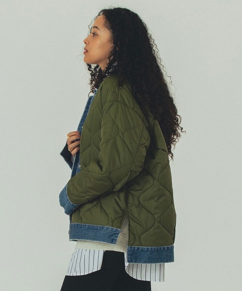 セール】(GENE HEAVENS)DENIM x QUILTING JACKET（その他アウター